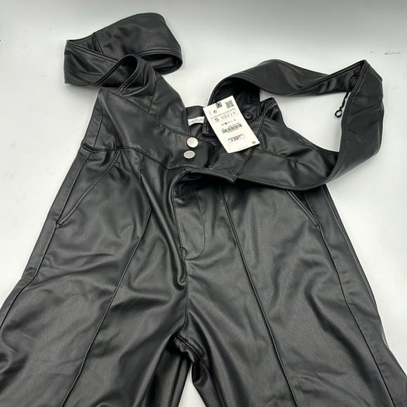 Zara  Faux Leather Jumpsuit - Picture 9 of 9